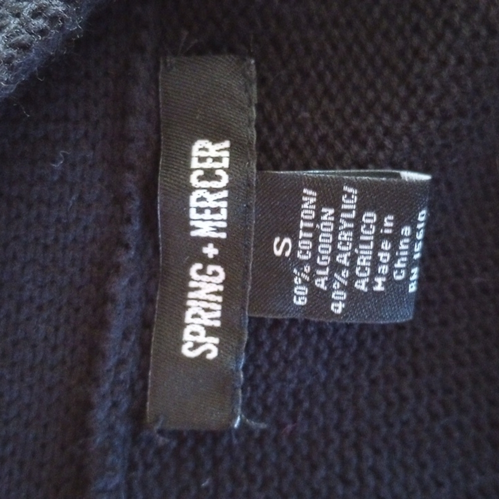 Spring+Mercer Ladies Long Cardigan Size:S Color:Black - Picture 6 of 8